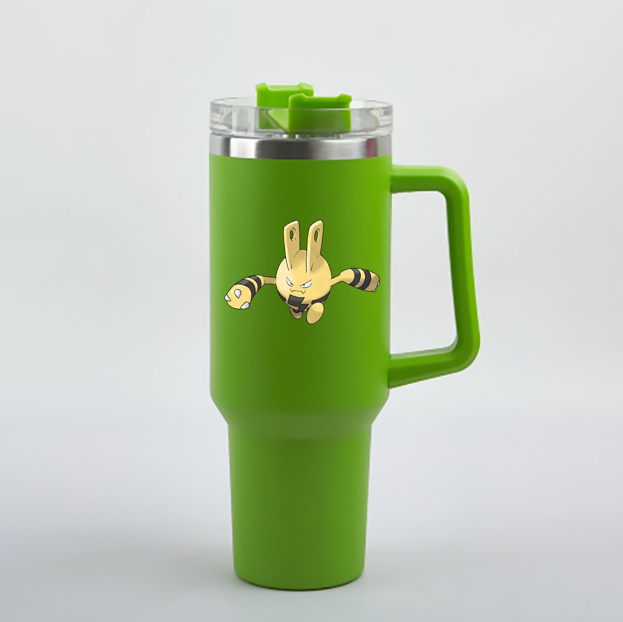 （画像用） ポケットモンスター Pokémon 1200mL車用タンブラー - クリスタルステッカー（プラスチックストロー付き）